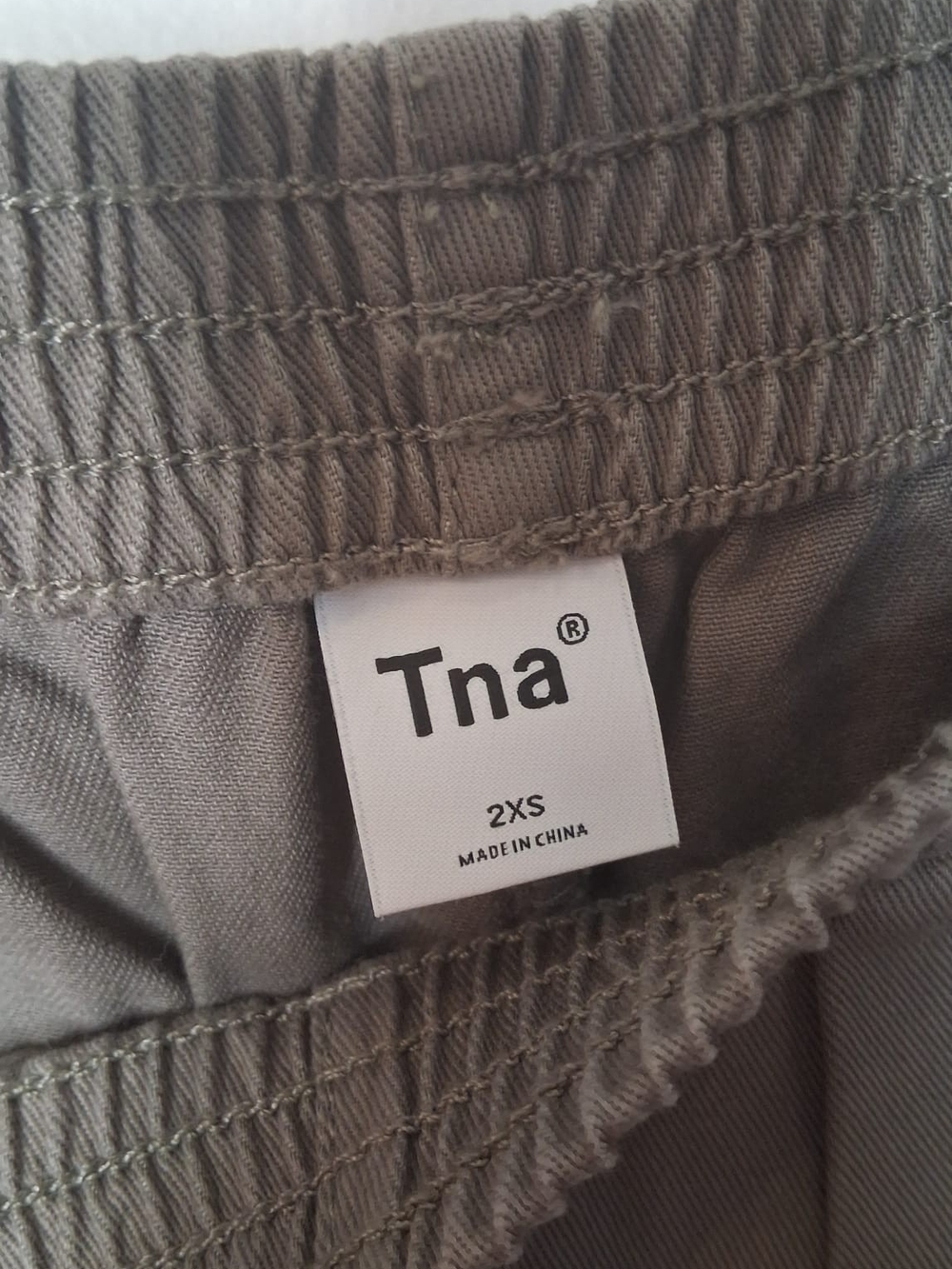TNA Aritzia Women's Pull On Straight Leg Pants Taupe Grey XXS - Picture 5 of 6